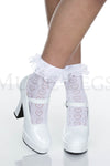 Heart stencil ankle hi with ruffle
