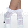 Heart stencil ankle hi with ruffle