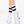 Acrylic ankle hi with striped top