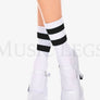 Acrylic ankle hi with striped top