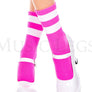 Acrylic ankle hi with striped top