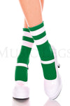 Acrylic ankle hi with striped top