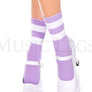 Acrylic ankle hi with striped top
