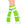 Acrylic ankle hi with striped top