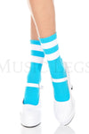 Acrylic ankle hi with striped top