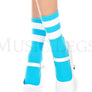 Acrylic ankle hi with striped top