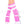 Acrylic ankle hi with striped top