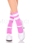 Acrylic ankle hi with striped top