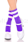 Acrylic ankle hi with striped top