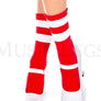 Acrylic ankle hi with striped top