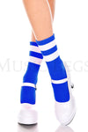 Acrylic ankle hi with striped top