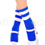 Acrylic ankle hi with striped top