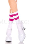 Acrylic ankle hi with striped top