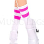 Acrylic ankle hi with striped top