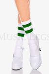 Acrylic ankle hi with striped top
