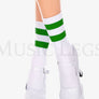 Acrylic ankle hi with striped top