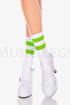 Acrylic ankle hi with striped top