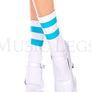Acrylic ankle hi with striped top