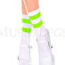 Acrylic ankle hi with striped top
