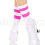 Acrylic ankle hi with striped top