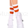 Acrylic ankle hi with striped top