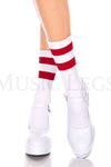 Acrylic ankle hi with striped top