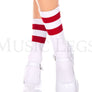 Acrylic ankle hi with striped top