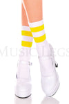 Acrylic ankle hi with striped top