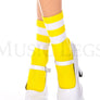 Acrylic ankle hi with striped top