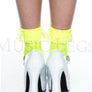 Opaque Anklet with Ruffled Lace