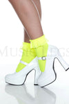 Opaque Anklet with Ruffled Lace