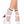 Striped sheer ankle hi
