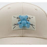 Macaroon Color Cap with 3D Bear Ivory OS