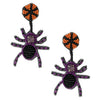 Halloween Spider Seed Bead Earring