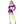Groovy Detective 4 Pc Metallic Flare Sleeve Halloween Purple Costume Set Sz S/M