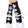 Leaf print socks
