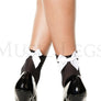 Opaque anklet with satin bow
