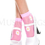 Flower design sheer anklet