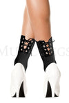 Opaque lace up anklet
