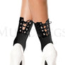 Opaque lace up anklet
