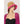 DIONA J TWO TONE STRAW BUCKET HAT ONE SIZE COLOR FUCHSIA
