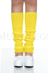 Ribbed acrylic footless leg warmers