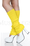 Ribbed acrylic footless leg warmers