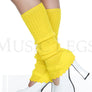 Ribbed acrylic footless leg warmers