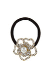 RHINESTONE FOWER HAIR TIE