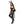 Dark Devil 6 Pc Black Teddy bodysuit Pentagram Contrast Lace Costume Set Size SM