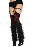 Sheer layered leg warmer