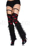 Sheer layered leg warmer