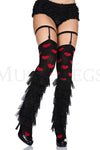 Sheer layered leg warmer