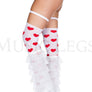 Sheer layered leg warmer